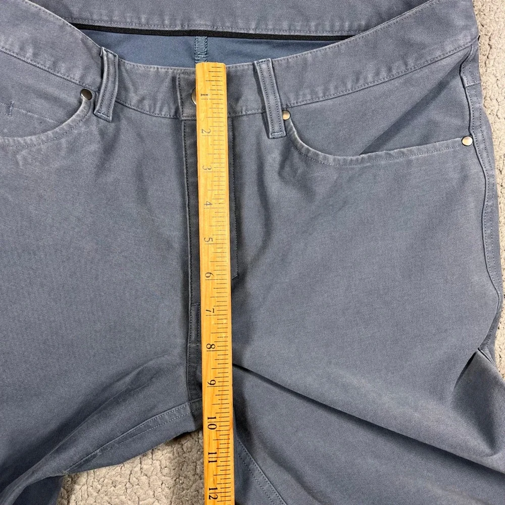Lululemon ABC Pant Slim‎ 32 Grey Canvas 5 Pocket Trousers M5ABNS